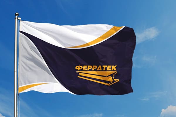  уличный флаг с логотипом